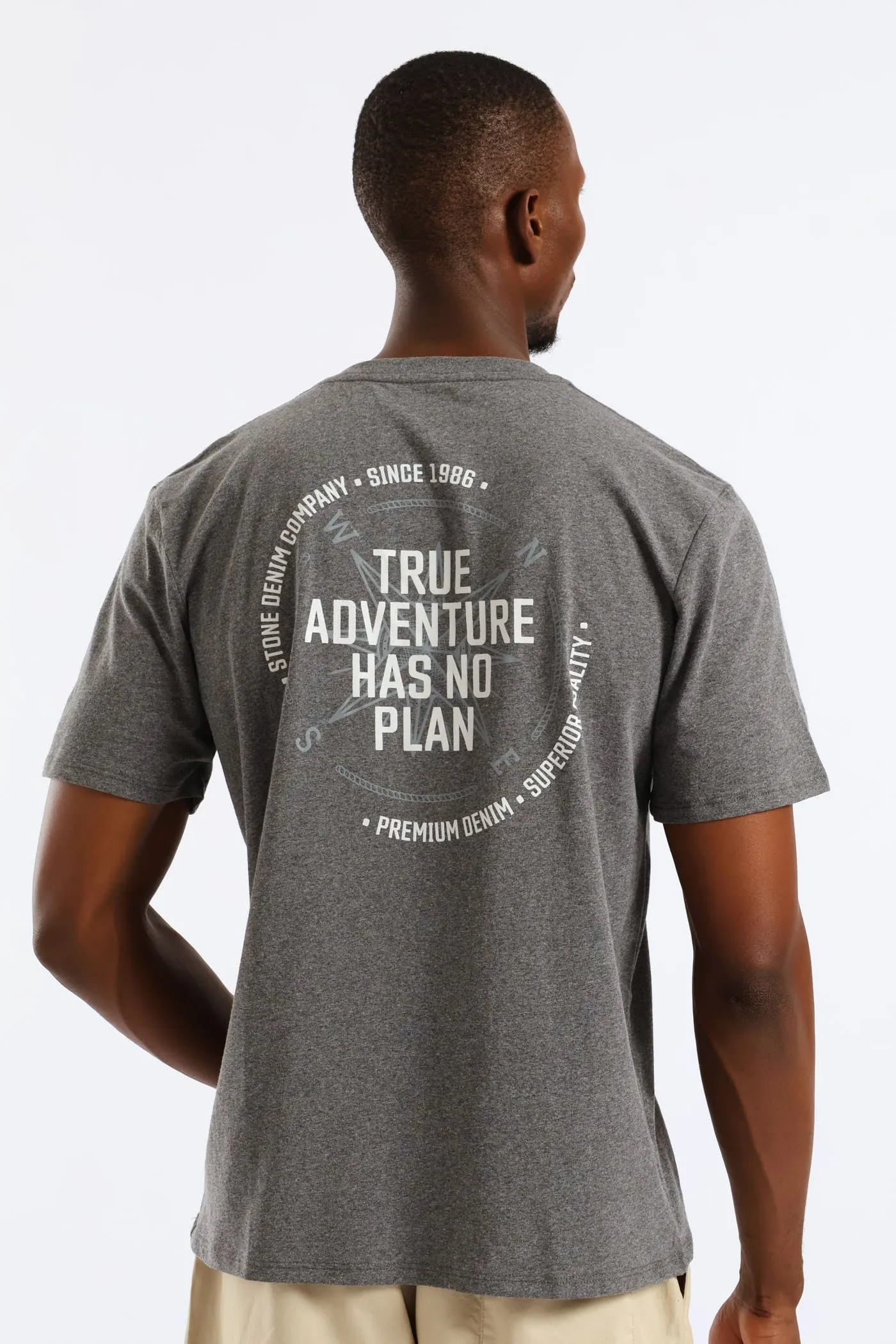 Tru Adventure Front & Back Tee - Charcoal Melange sold by Edgars product image thumbnail 2