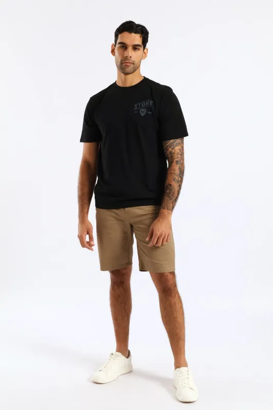 Eagle Front & Back Tee - Black sold by Edgars