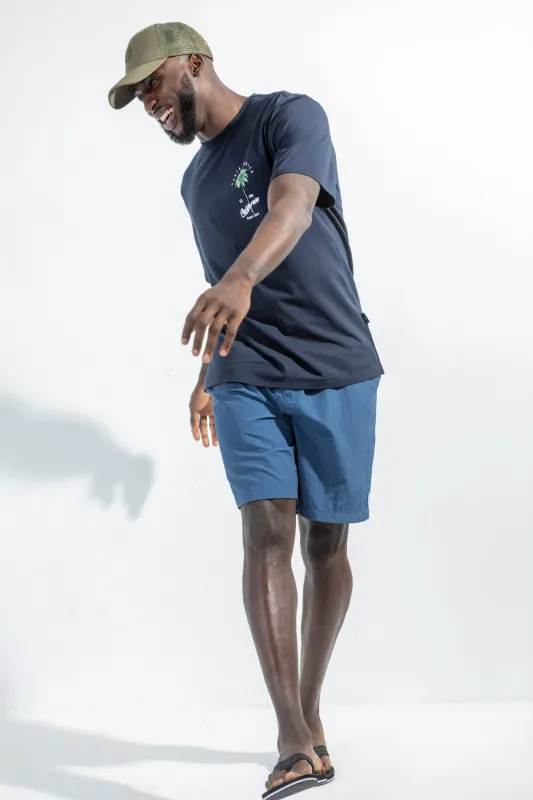 Plain Swim Short - Steel Blue sold by Edgars