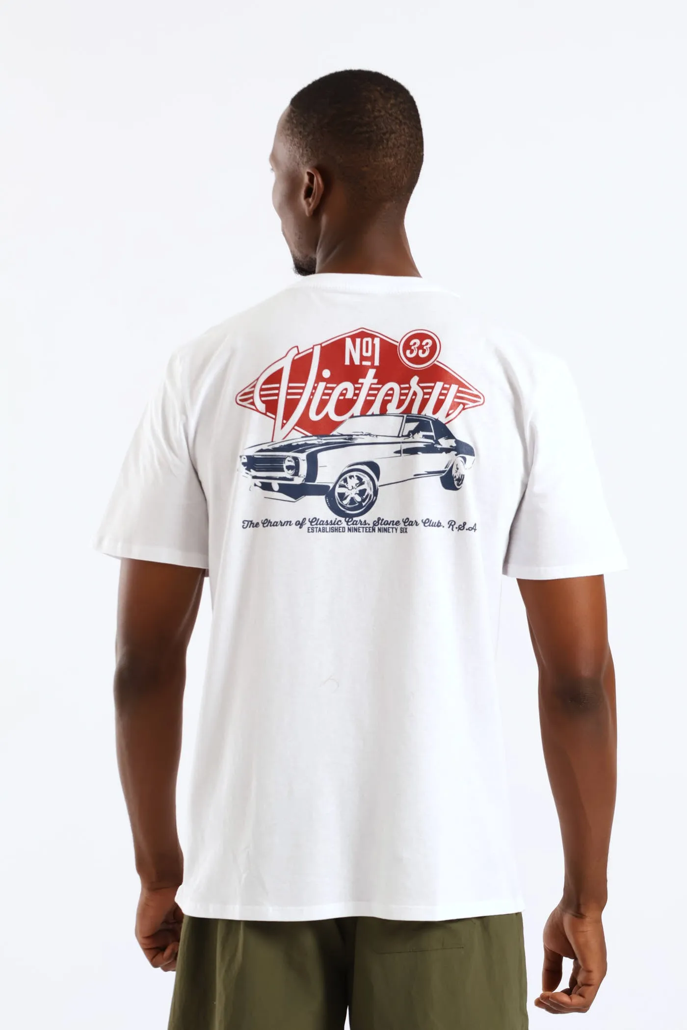 Victory Classic Car Front & Back Tee - White sold by Edgars product image thumbnail 2
