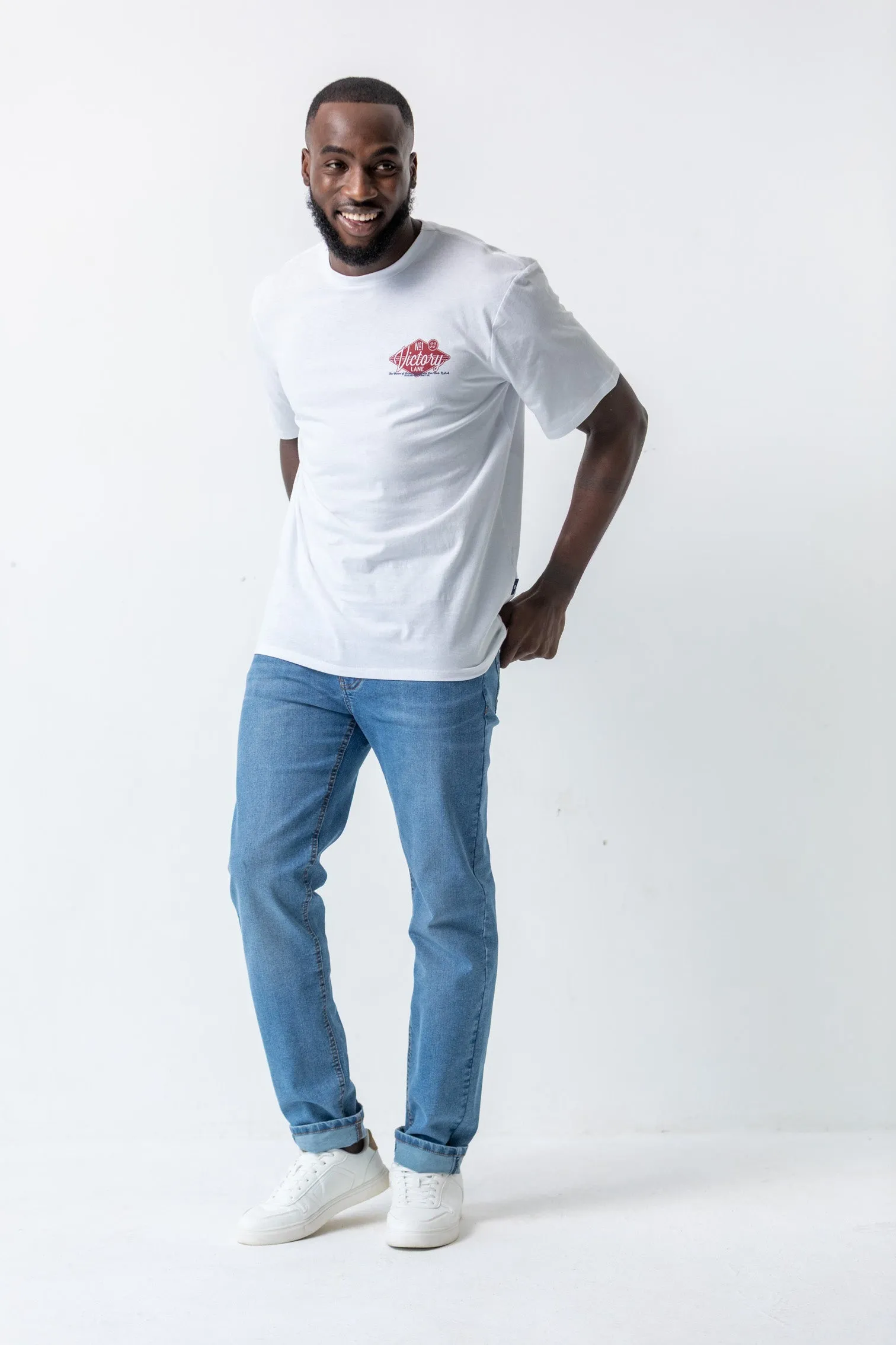 Victory Classic Car Front & Back Tee - White sold by Edgars