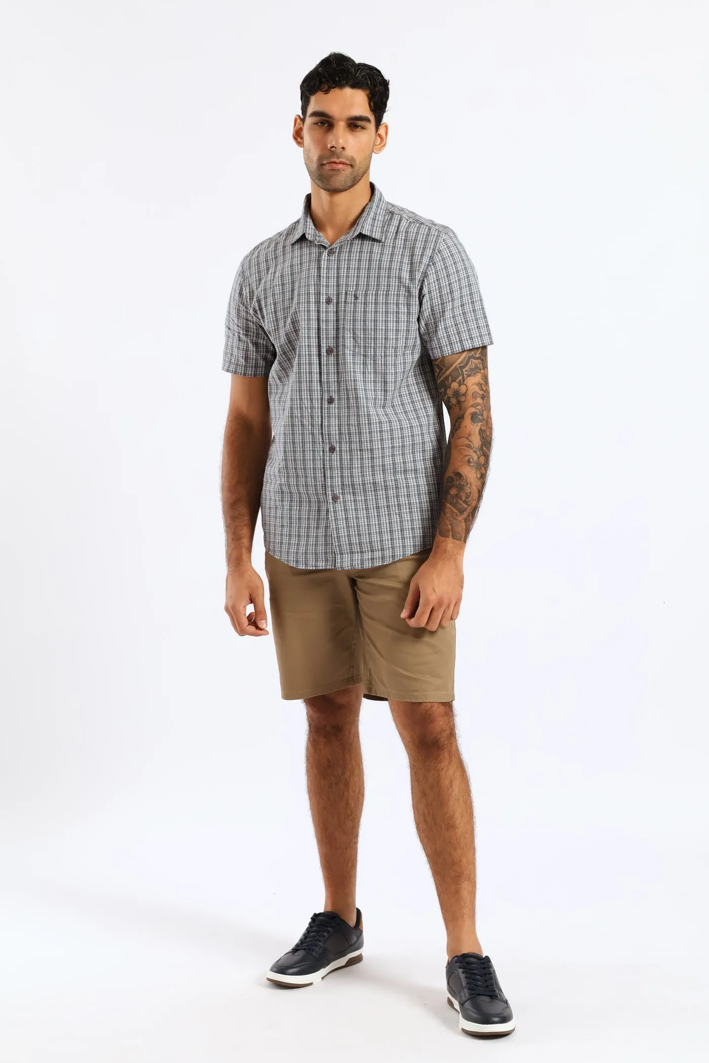 Check Regular Shirt - Grey sold by Edgars product image thumbnail 3