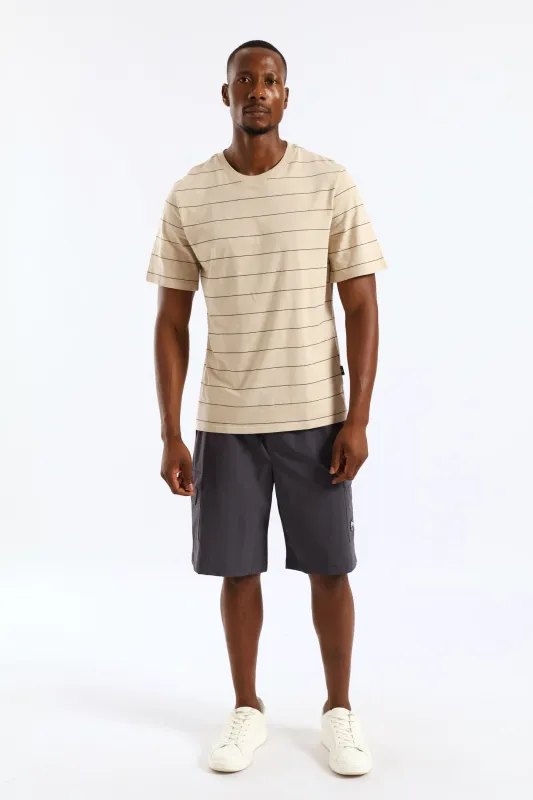 Zip Cargo Pocket Tech Short - Charcoal sold by Edgars