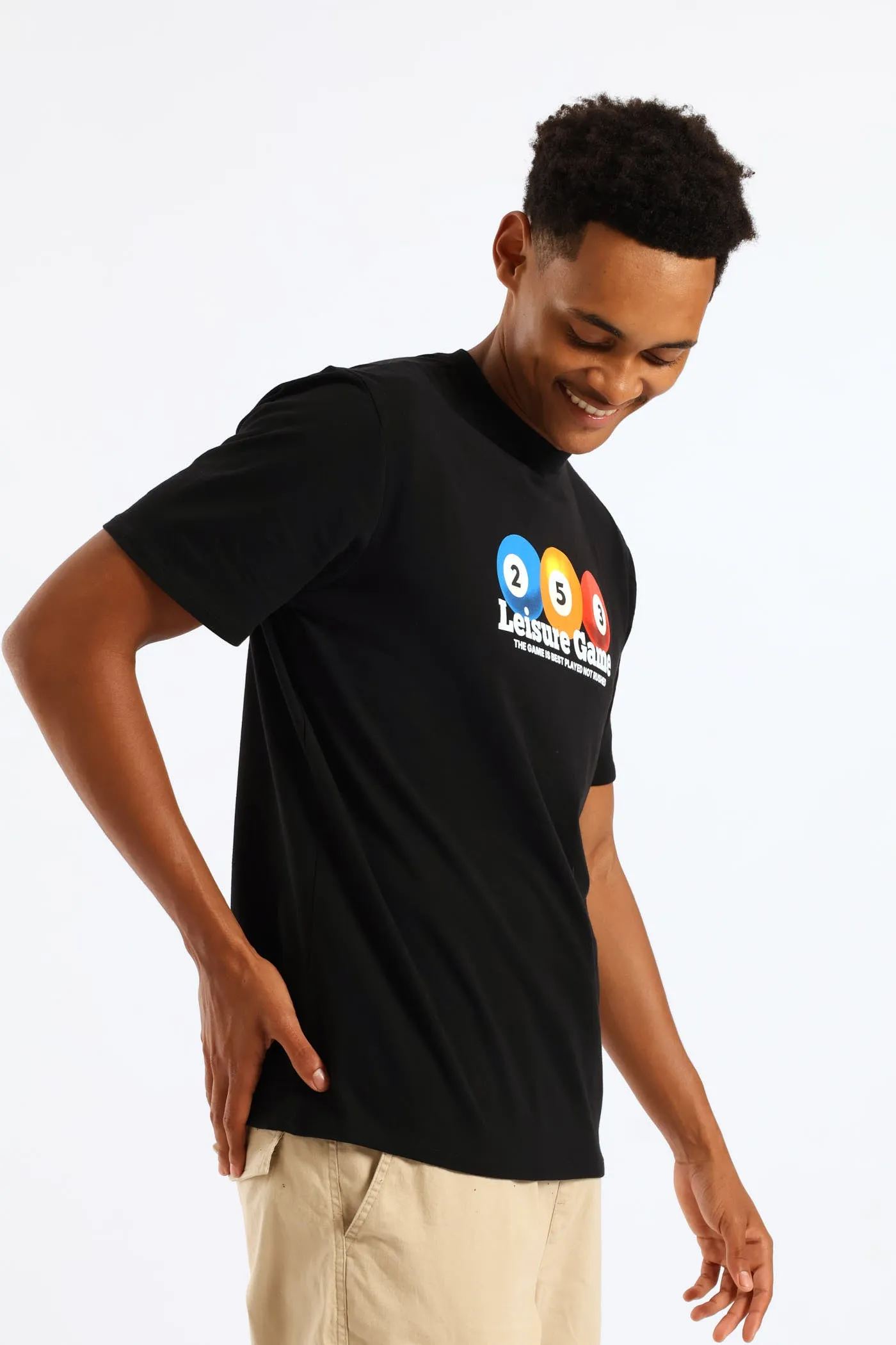 Billiards Front Print Tee - Black sold by Edgars product image thumbnail 3