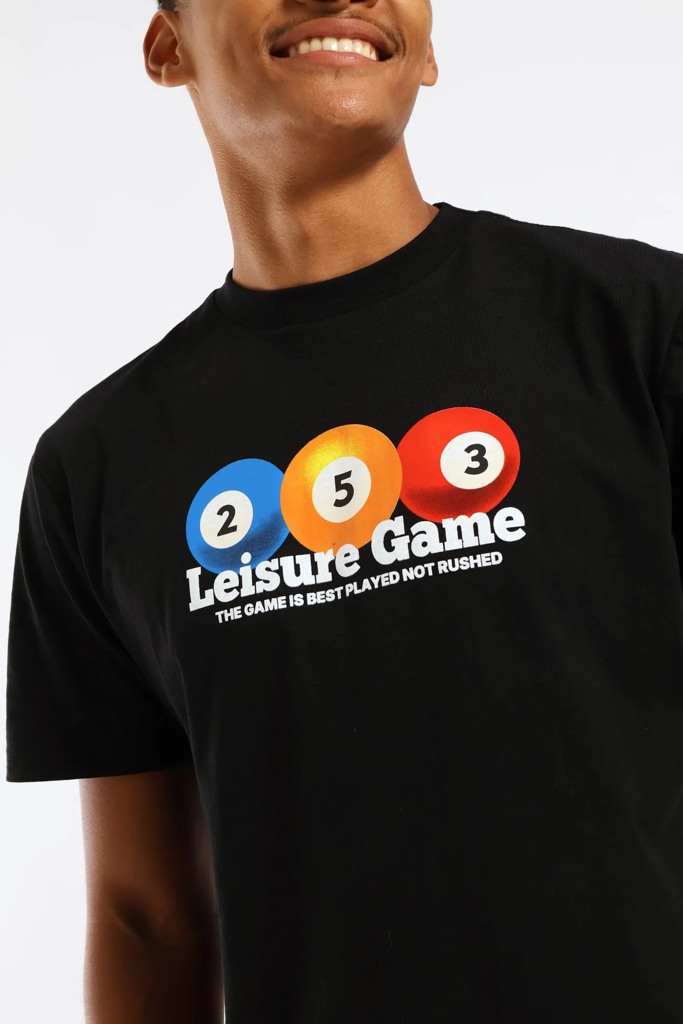 Billiards Front Print Tee - Black sold by Edgars product image thumbnail 2