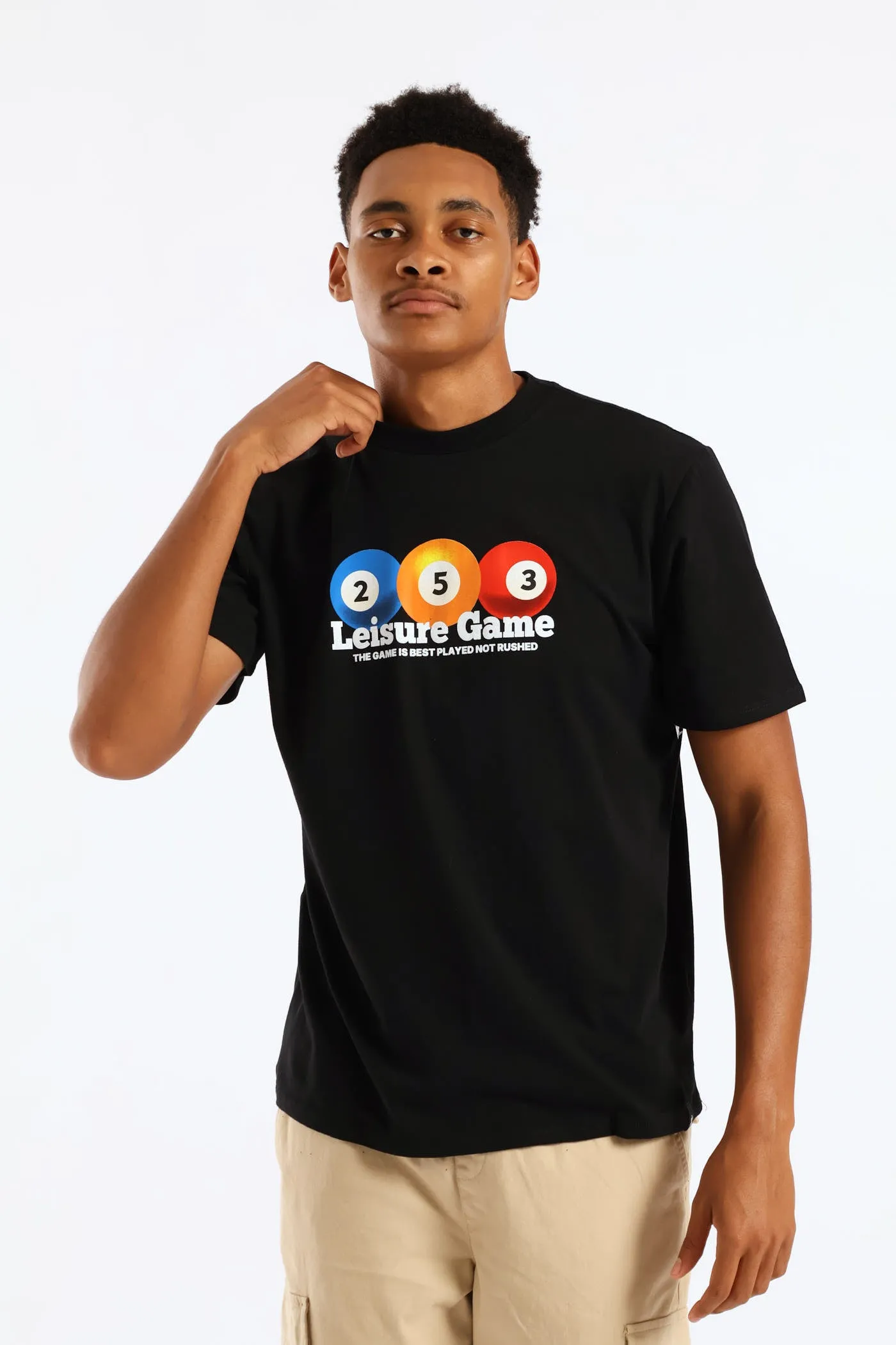 Billiards Front Print Tee - Black sold by Edgars product image thumbnail 4