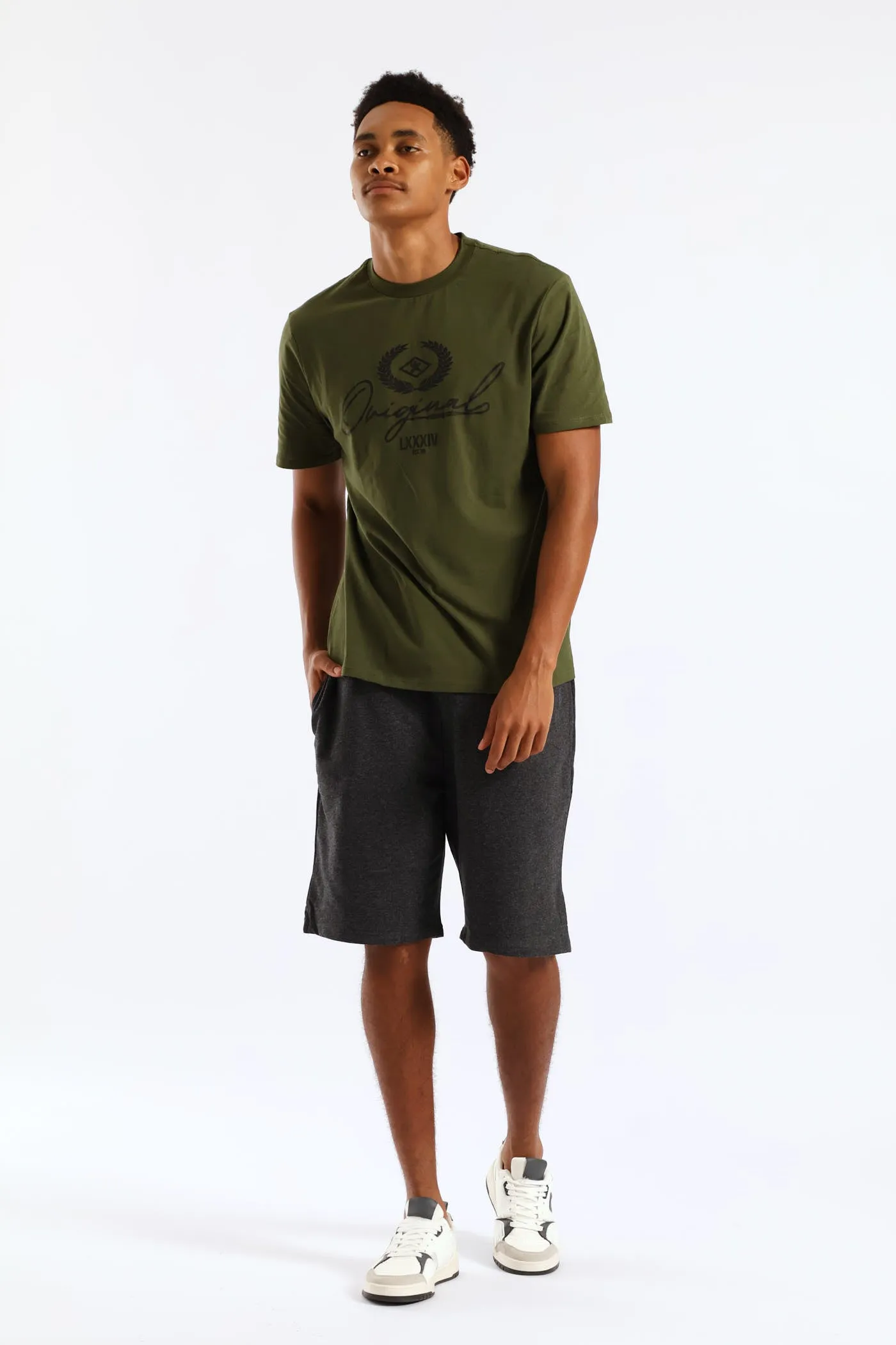 Original Basic Print Tee - Fatigue sold by Edgars