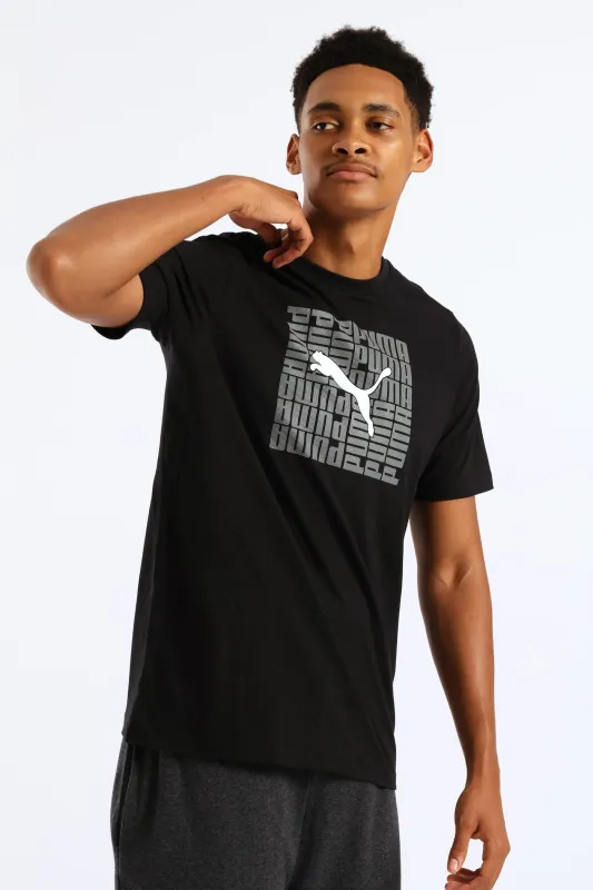 Graphic Box Tee - Black sold by Edgars