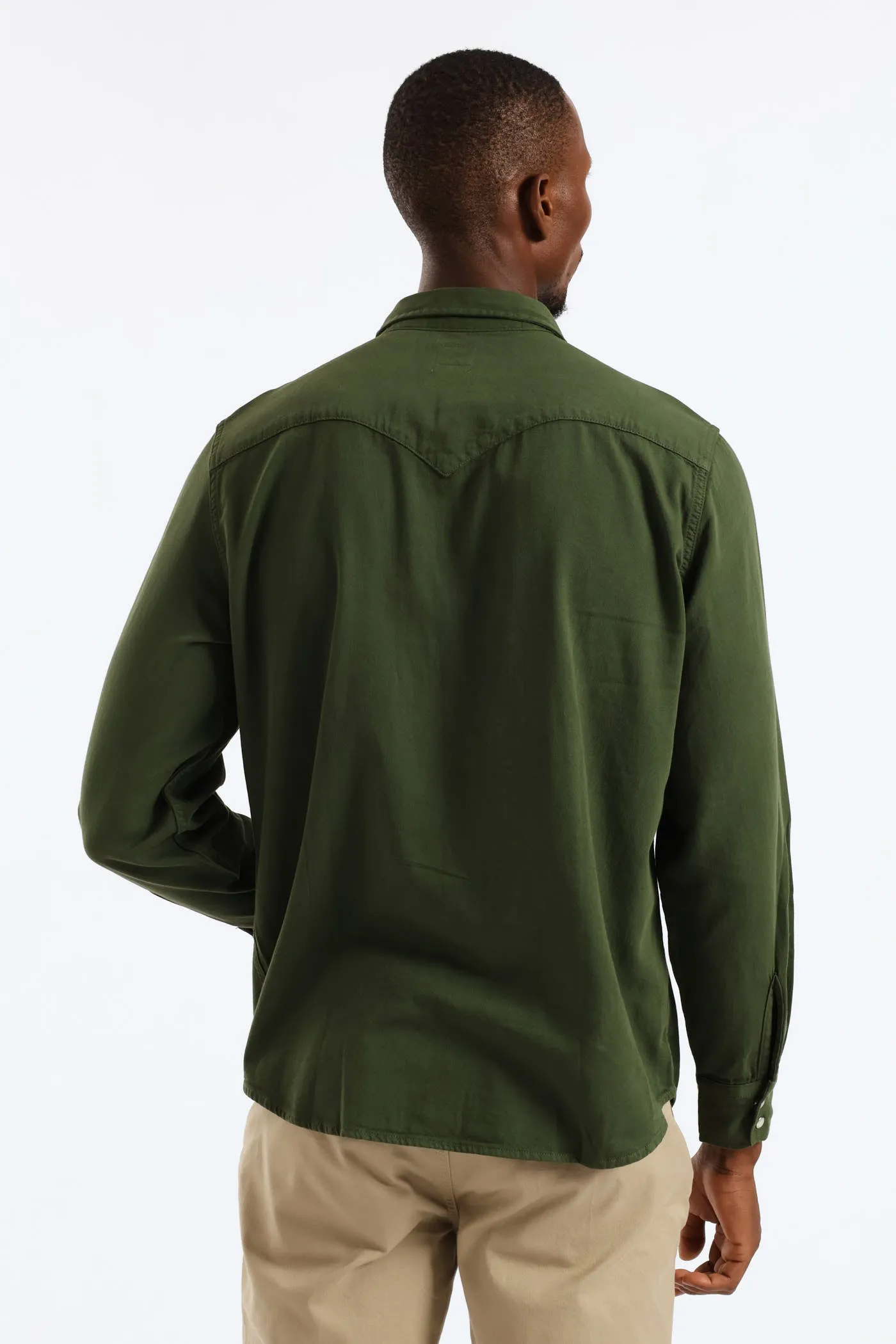 Classic Western Shirt - Green sold by Edgars product image thumbnail 4