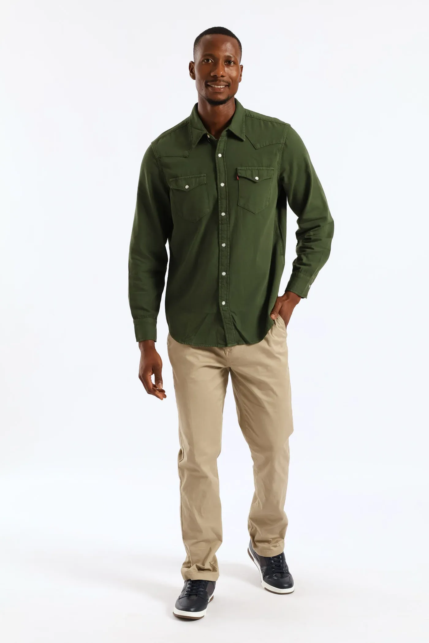 Classic Western Shirt - Green sold by Edgars product image thumbnail 5