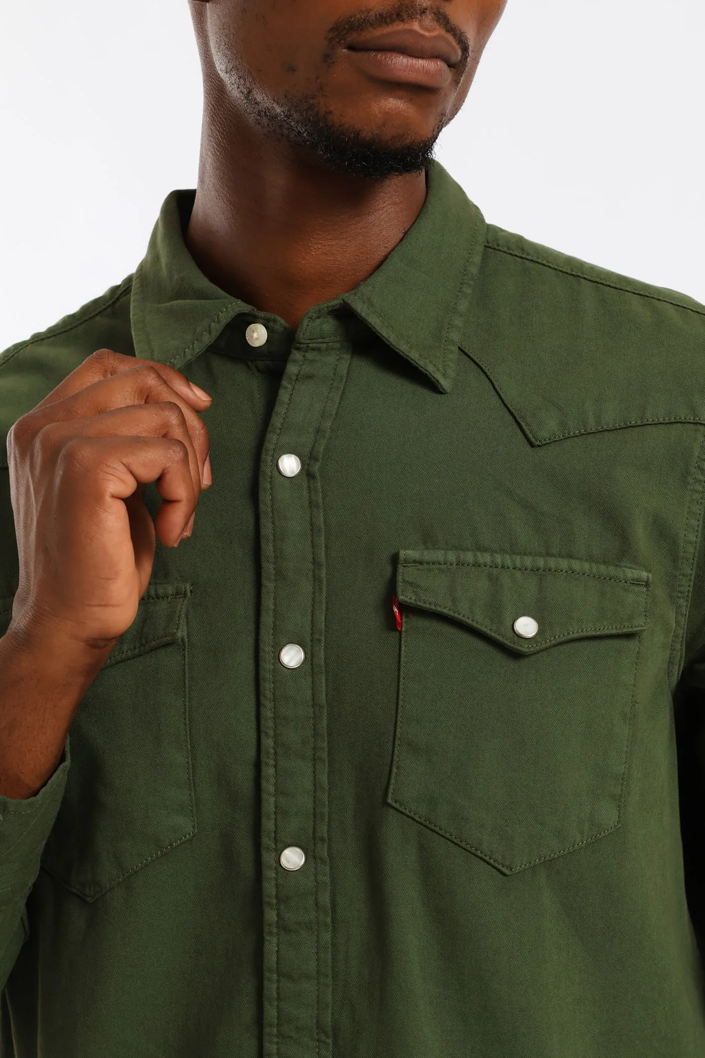 Classic Western Shirt - Green sold by Edgars product image thumbnail 2