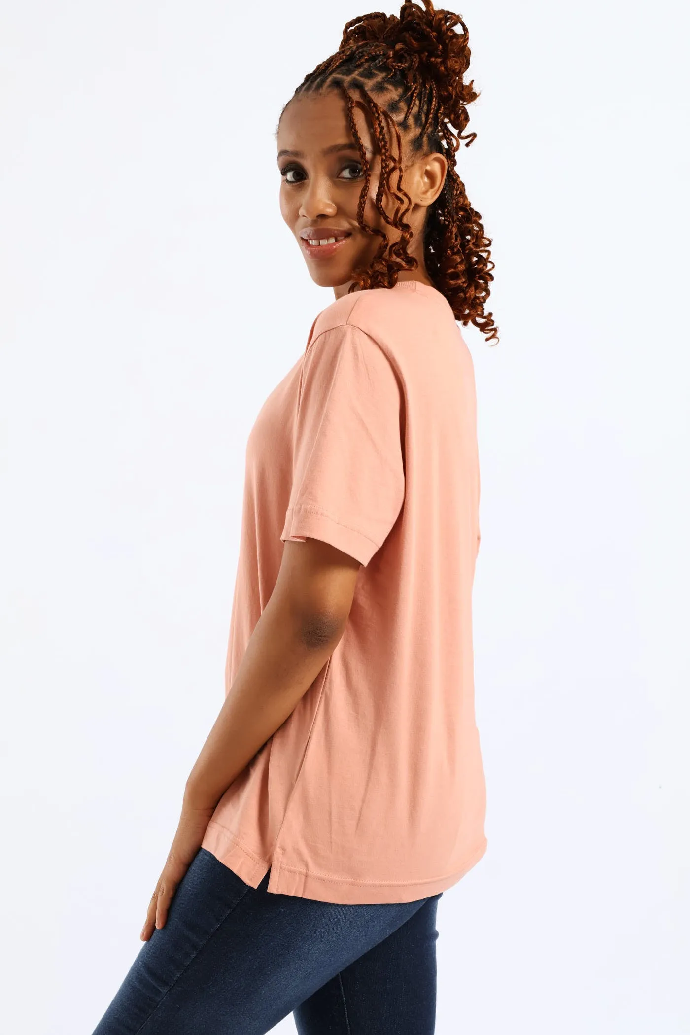 Cotton Boxy Tee - Rose sold by Edgars product image thumbnail 3