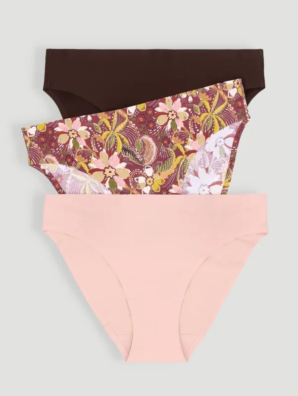 3 Pack Seamless Bikini Panties - Multi sold by Edgars