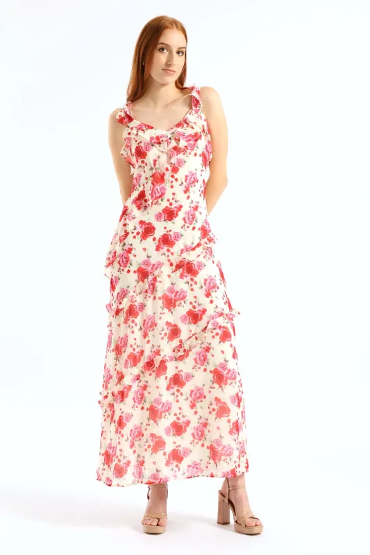 Slip Maxi Dress - Ivory sold by Edgars