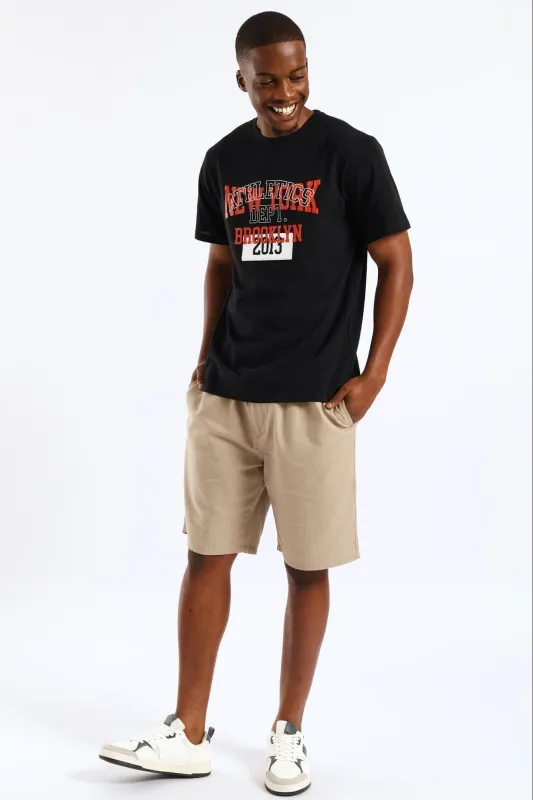 Linen Shorts - Brown sold by Edgars