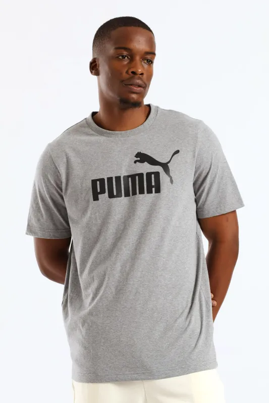 Essential No. 1 Logo Tee - Grey Melange sold by Edgars