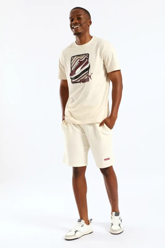 Essential 2 Tone No. 1 Logo 10" Shorts - Off White sold by Edgars