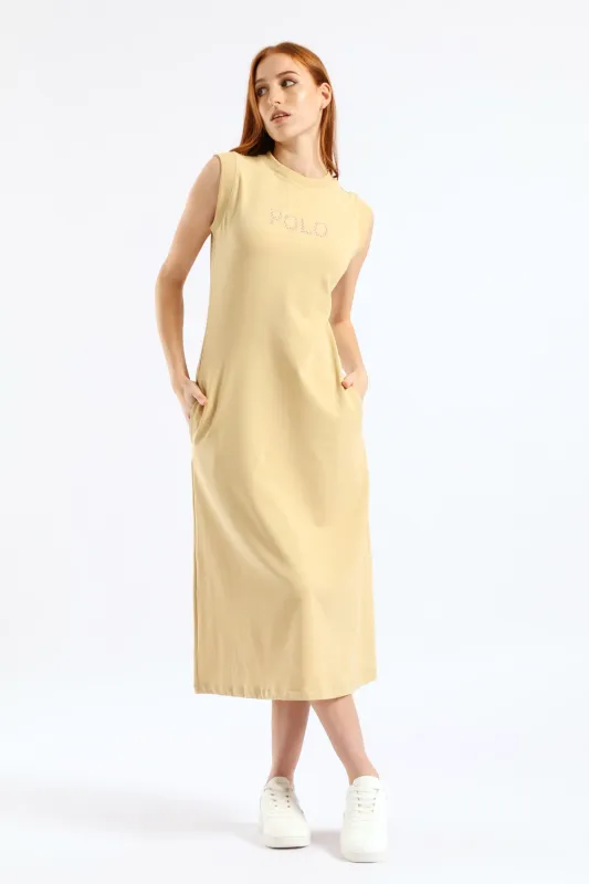 Mila Casual Dress - Stone sold by Edgars