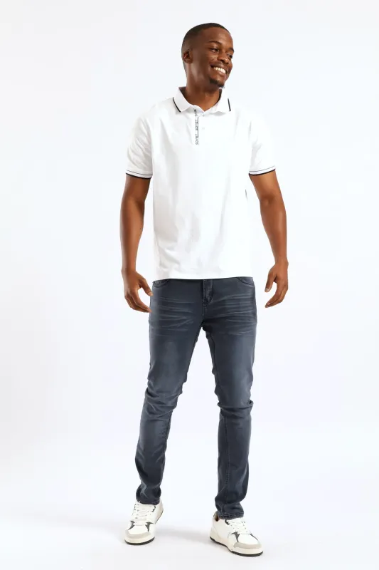 Trooper Skinny Denim - Petrol sold by Edgars