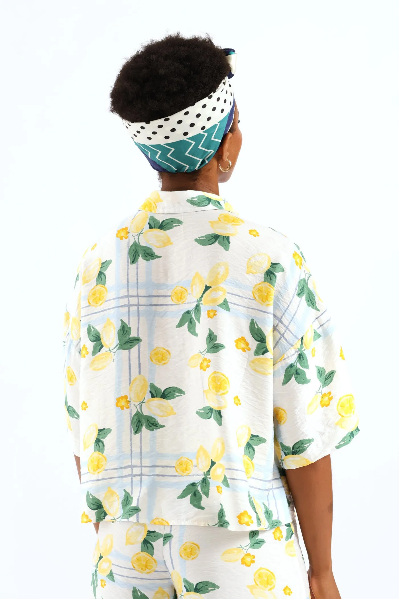 Pocket Boxy Relaxed Shirt - White/Light Blue sold by Edgars product image thumbnail 5