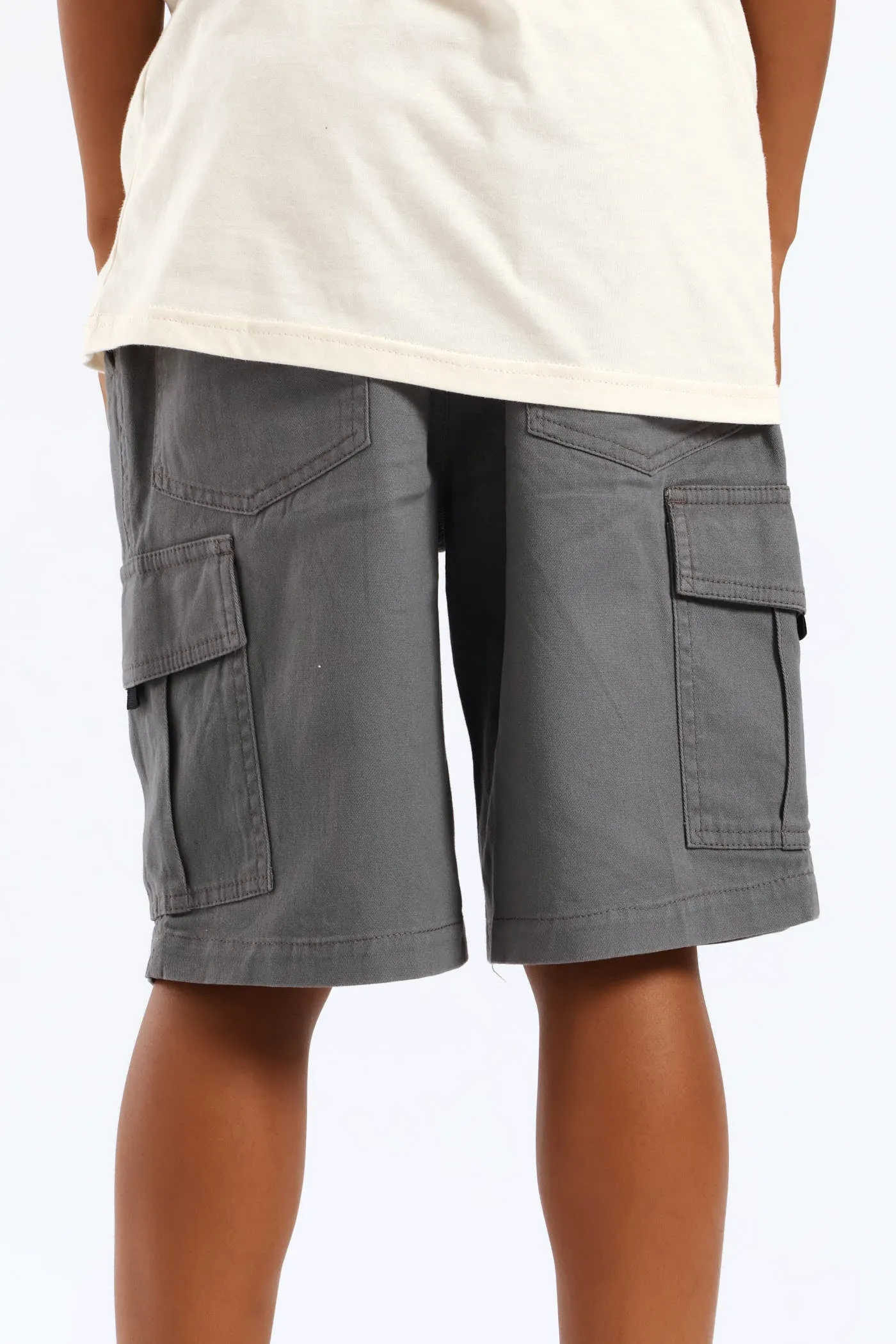 Boys Twill Cargo Short - Grey sold by Edgars product image thumbnail 4
