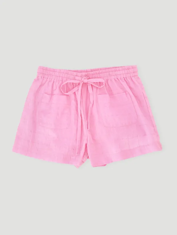 Pre-Girls Front Pocket Woven Short - Pink sold by Edgars