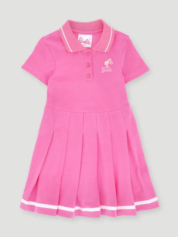 Pre- Girls Barbie Tennis  Dress - Pink sold by Edgars