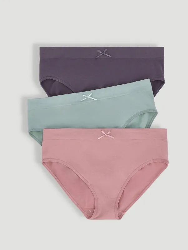 3 Pack Seamless Hi-Cut - Multi sold by Edgars