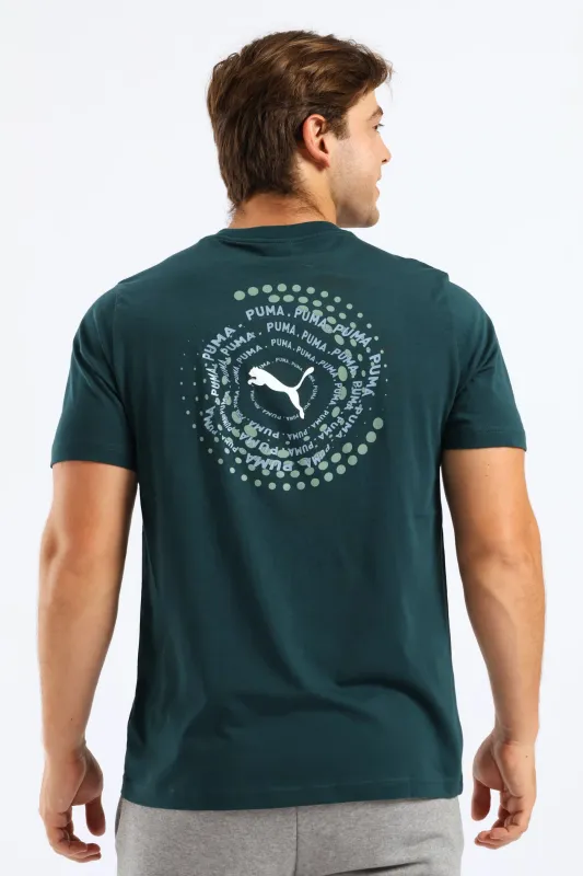 Graphic Execution Tee - Forest Green sold by Edgars
