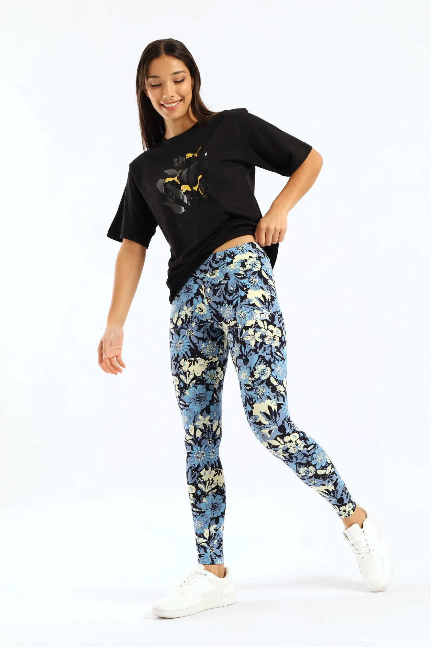 Essential Nature 2.0 Print Leggings - Blue sold by Edgars