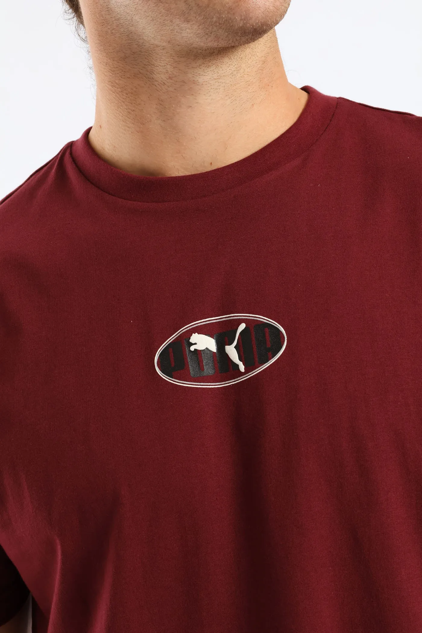 Esential Logo Lab Relaxed Execution Tee - Burgundy sold by Edgars product image thumbnail 4