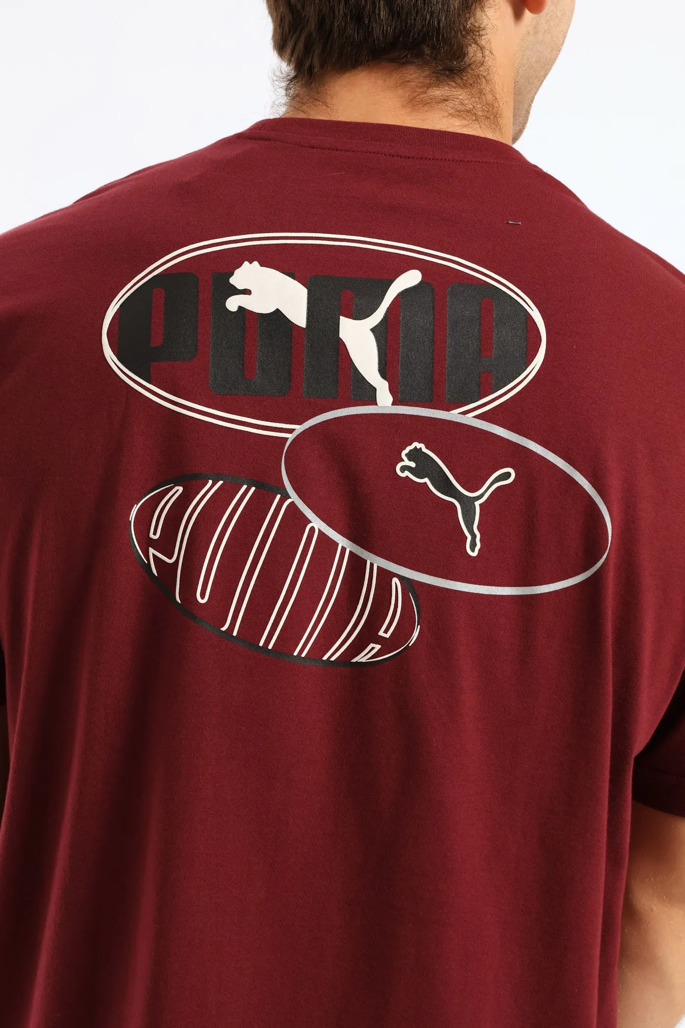 Esential Logo Lab Relaxed Execution Tee - Burgundy sold by Edgars product image thumbnail 3