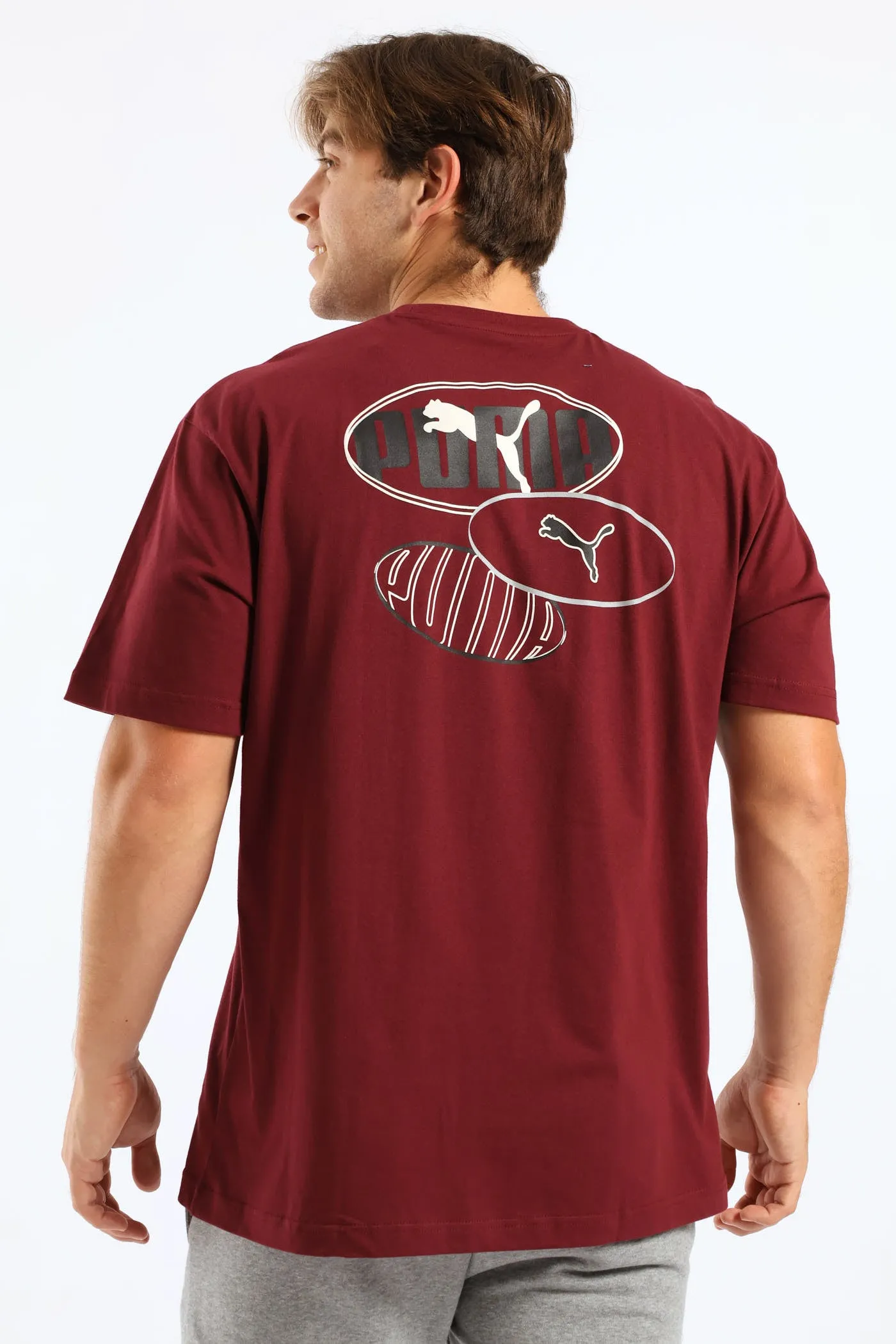 Esential Logo Lab Relaxed Execution Tee - Burgundy sold by Edgars product image thumbnail 2