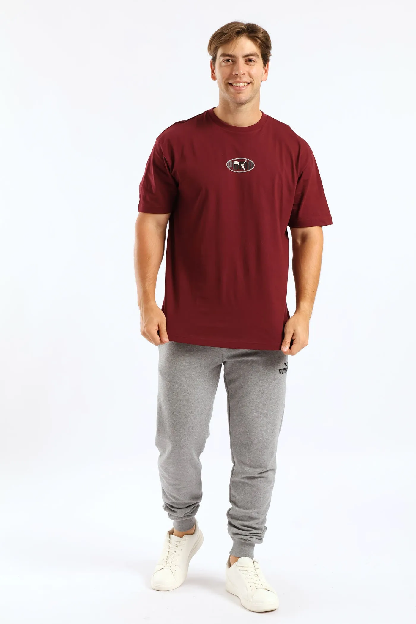 Esential Logo Lab Relaxed Execution Tee - Burgundy sold by Edgars product image thumbnail 5