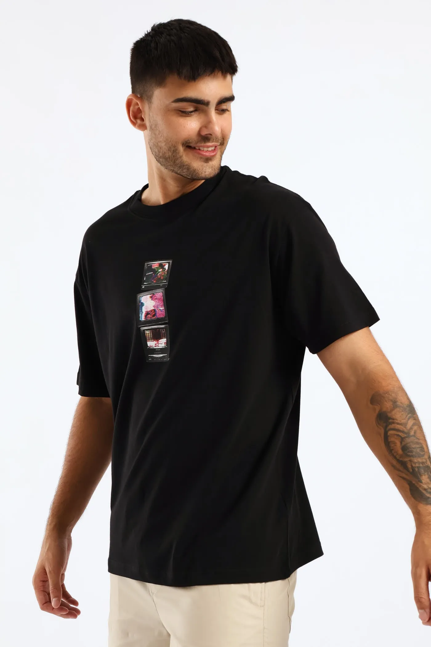 Short Sleeve Tv Tee - Black sold by Edgars product image thumbnail 5
