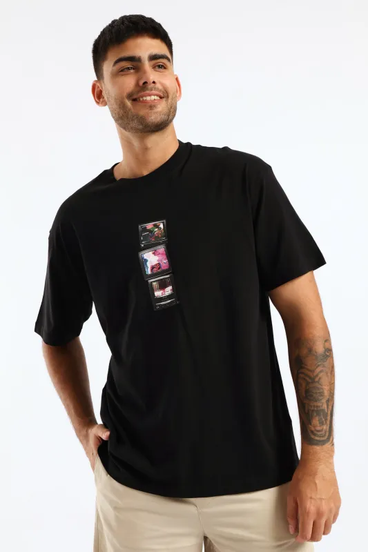 Short Sleeve Tv Tee - Black sold by Edgars