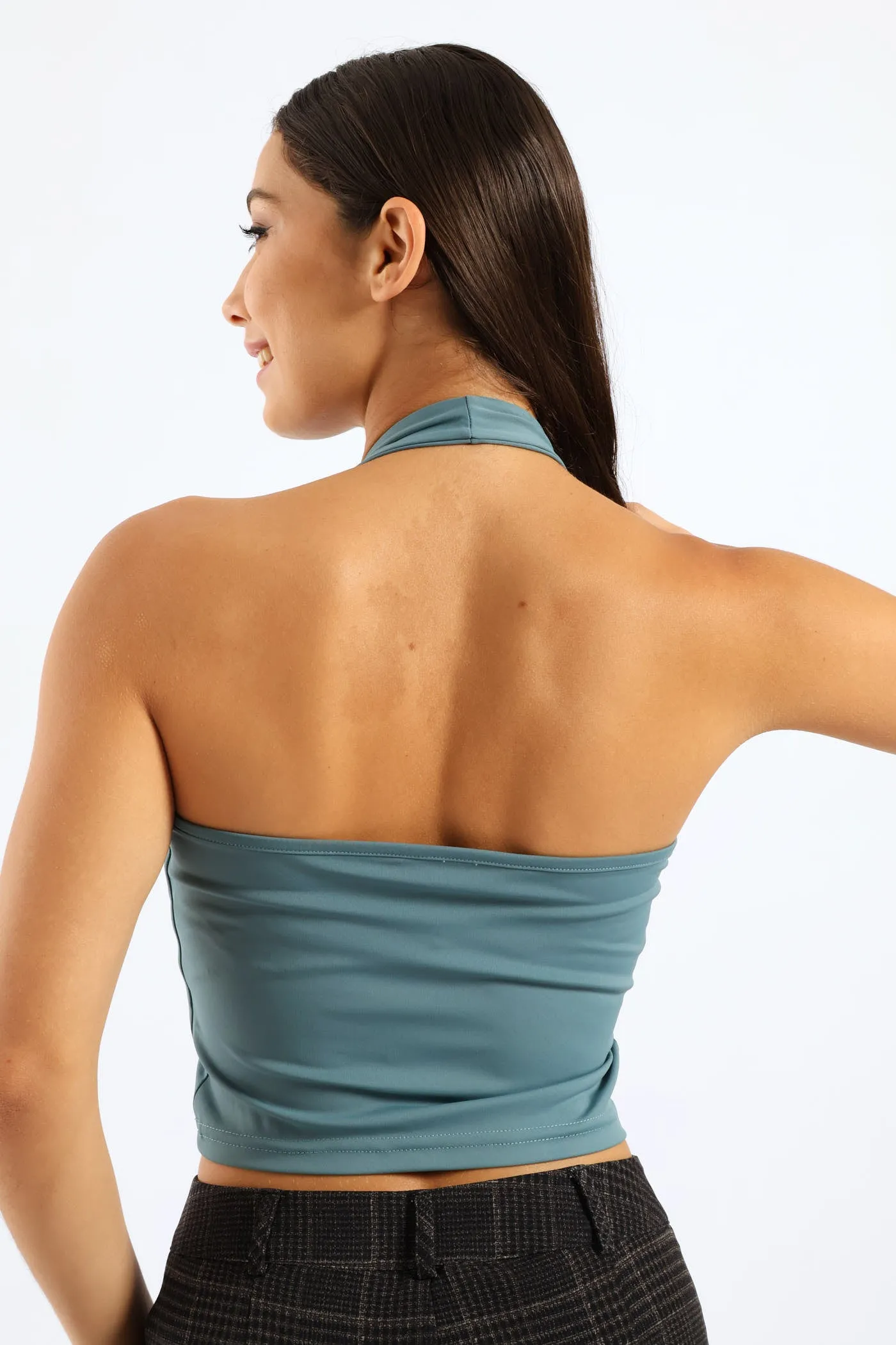 Skin Tight Halter Top - Teal sold by Edgars product image thumbnail 2