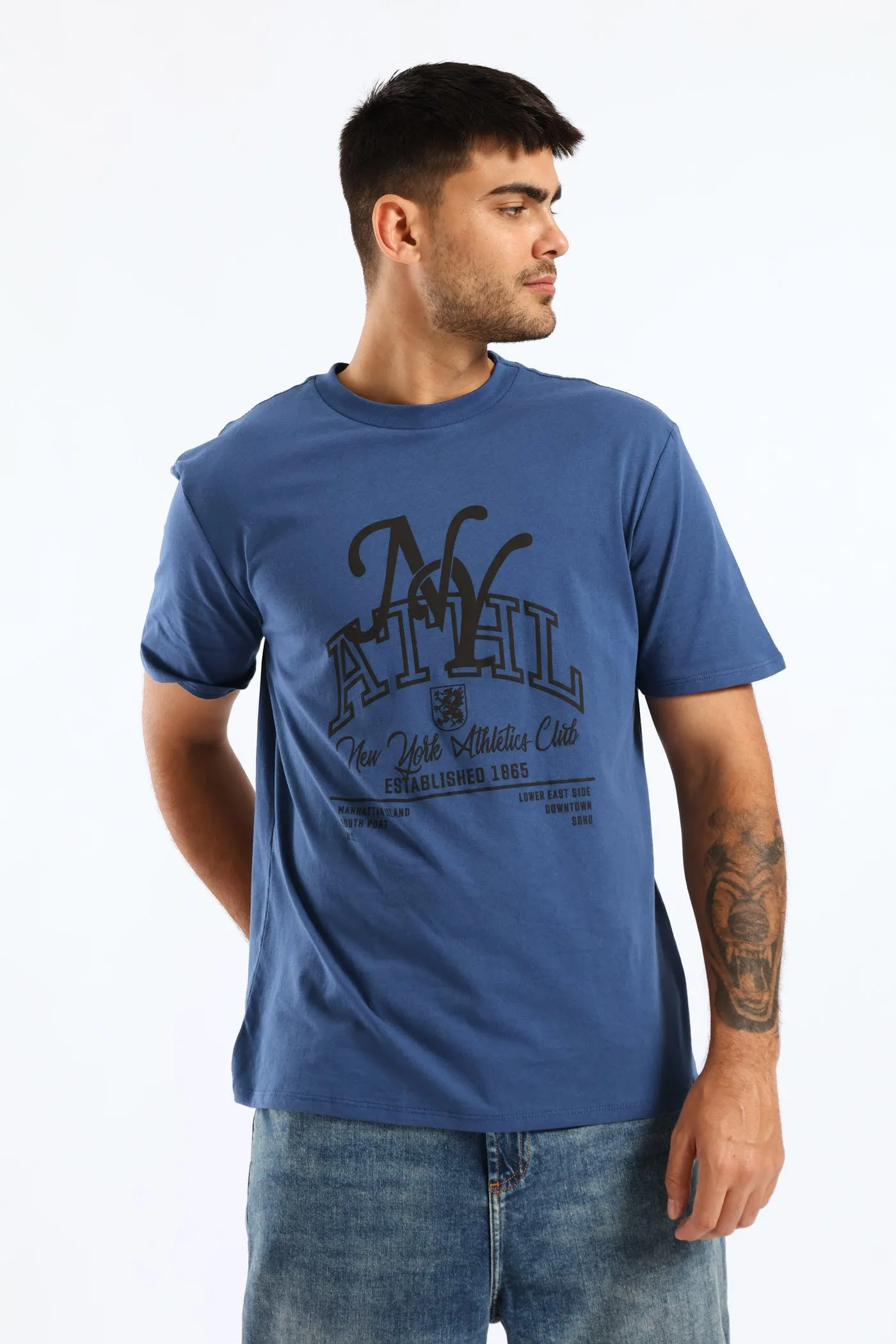 Ny Athletic Basic Print Tee - Blue sold by Edgars product image thumbnail 2