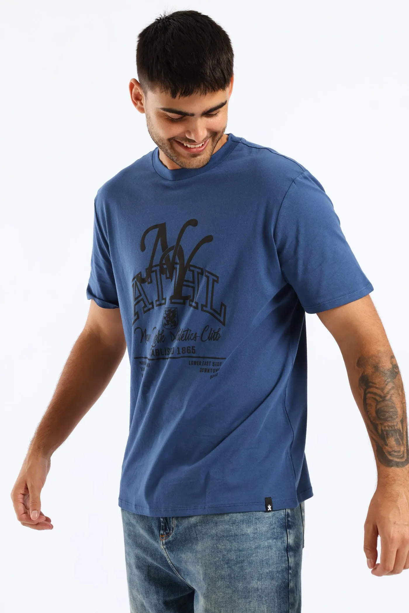 Ny Athletic Basic Print Tee - Blue sold by Edgars product image thumbnail 3