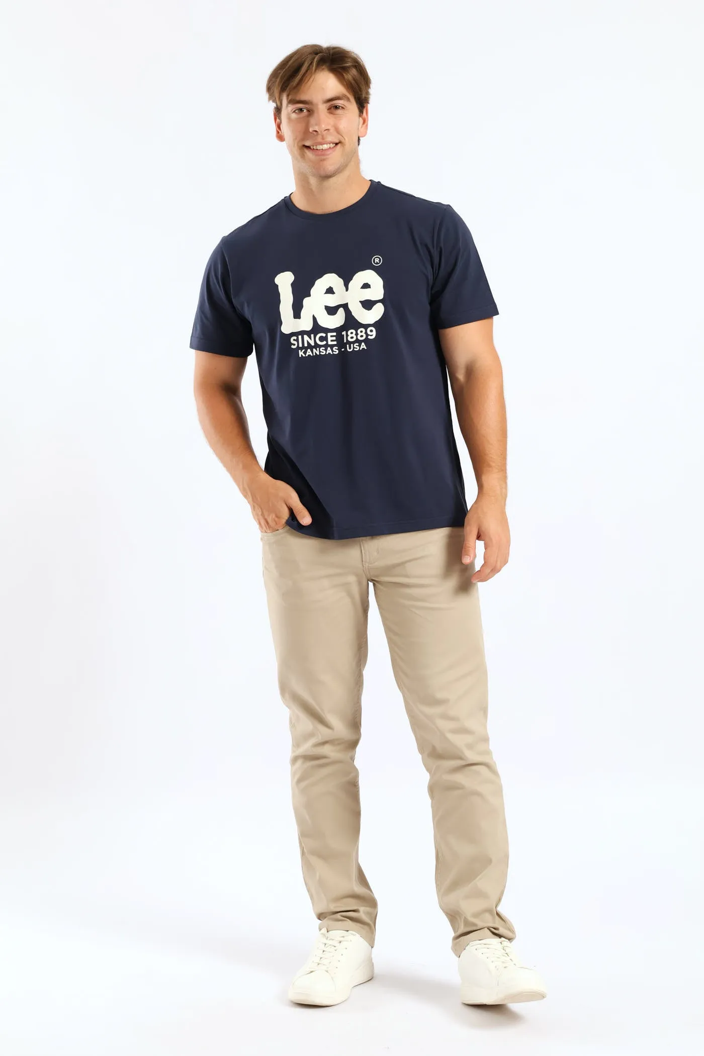 Outline Logo Tee - Navy sold by Edgars product image thumbnail 3