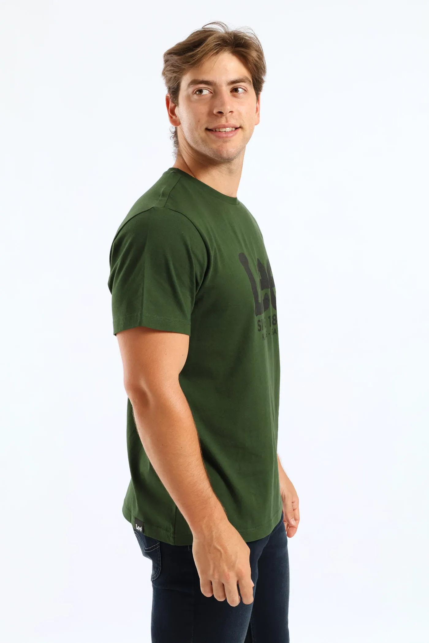 Outline Logo Tee - Moss Green sold by Edgars product image thumbnail 4