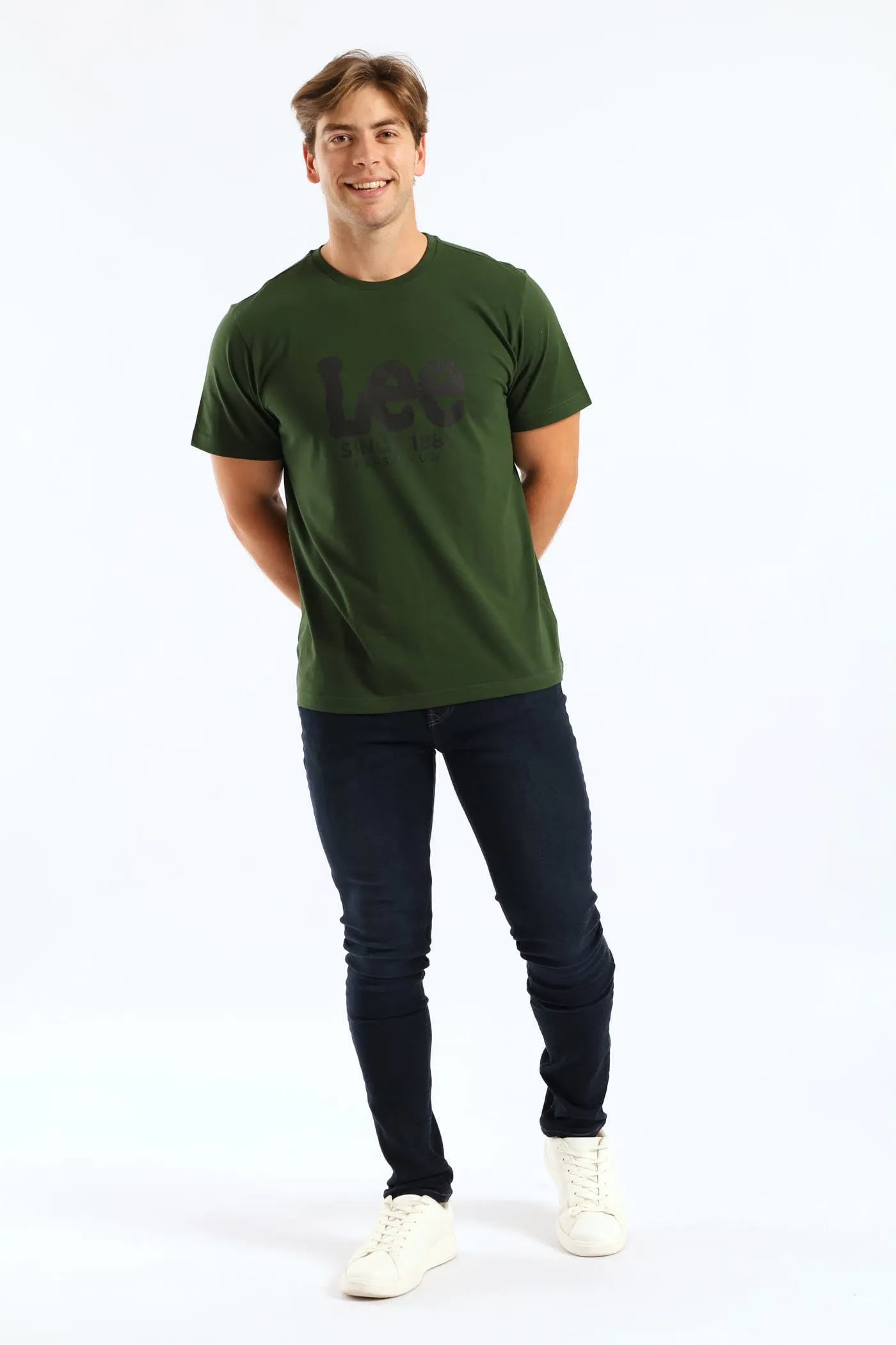 Outline Logo Tee - Moss Green sold by Edgars product image thumbnail 3