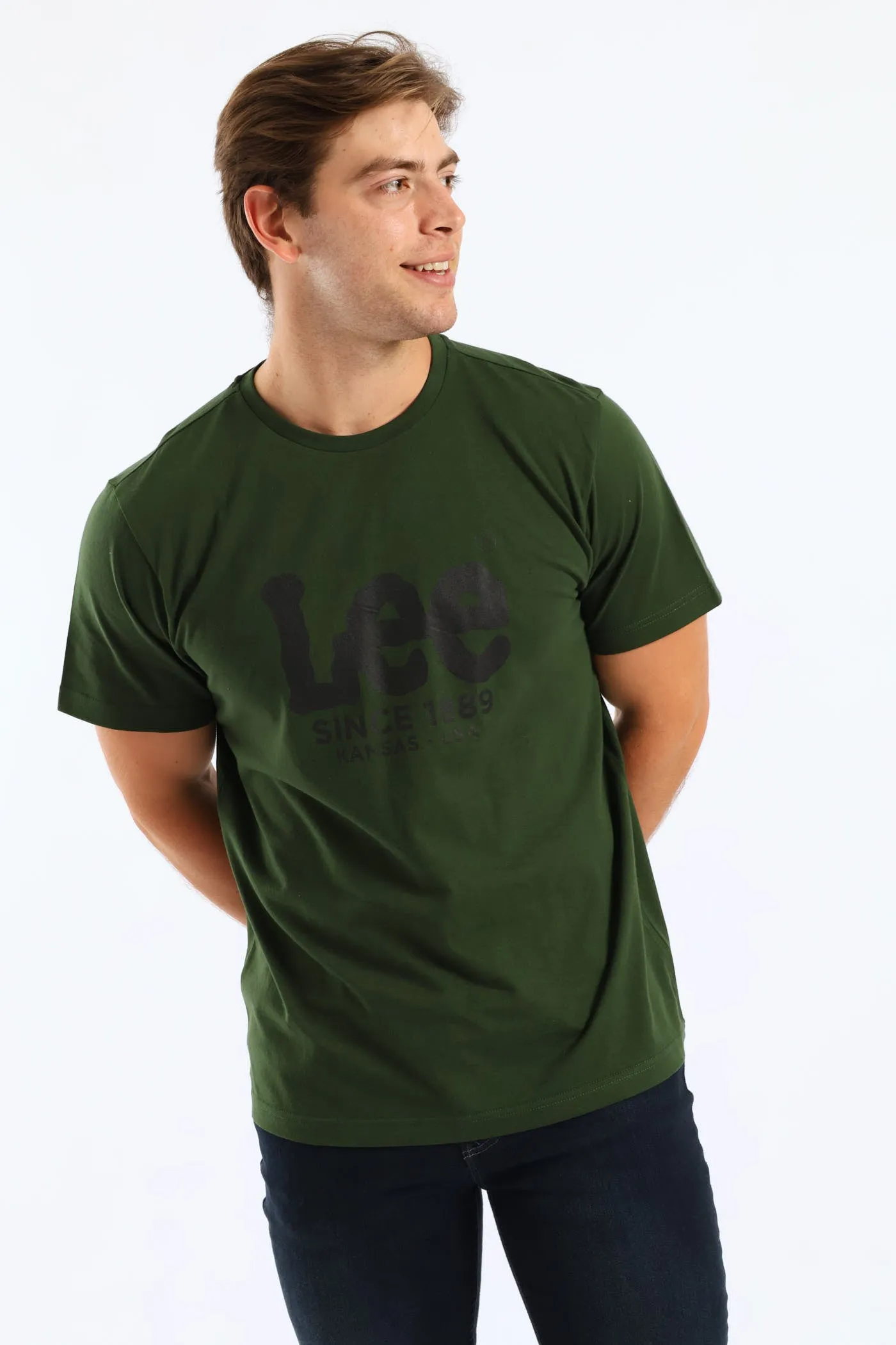 Outline Logo Tee - Moss Green sold by Edgars product image thumbnail 5