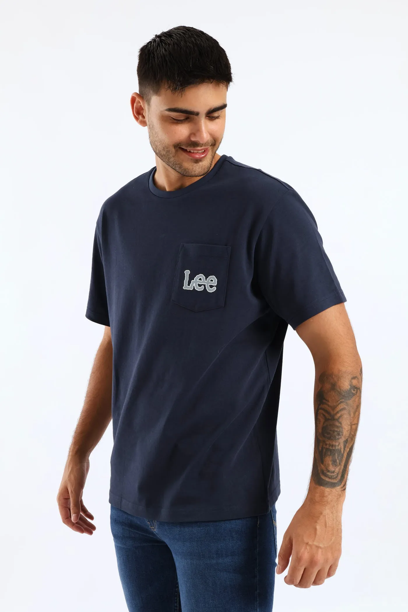 Pocket Tee - Navy sold by Edgars