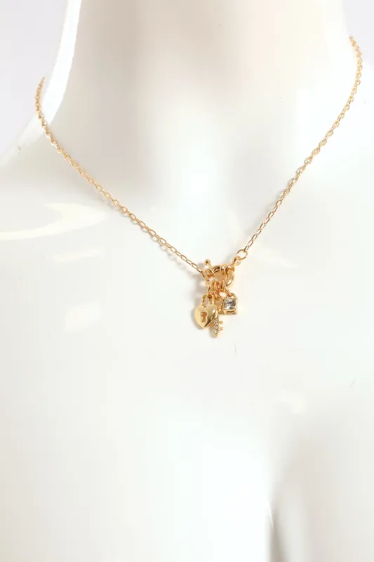 Charm Pendant Necklace - Gold sold by Edgars