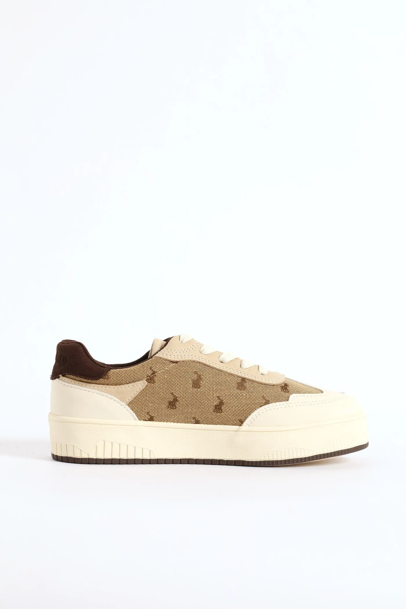 Panelled Jacquard Sneaker - Beige sold by Edgars product image thumbnail 3