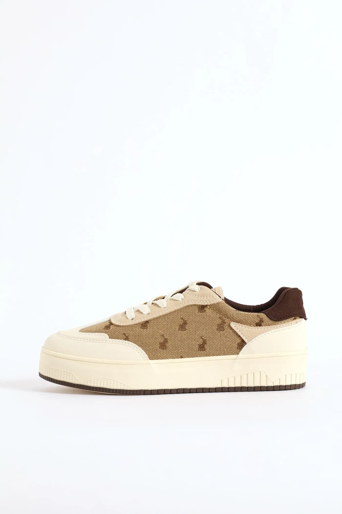Panelled Jacquard Sneaker - Beige sold by Edgars product image thumbnail 4