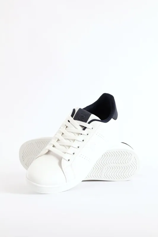Basic Lace Up Court Sneaker - White sold by Edgars