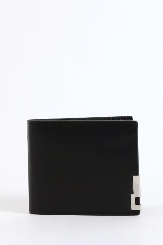 Wallet With Metal Trim - Black sold by Edgars