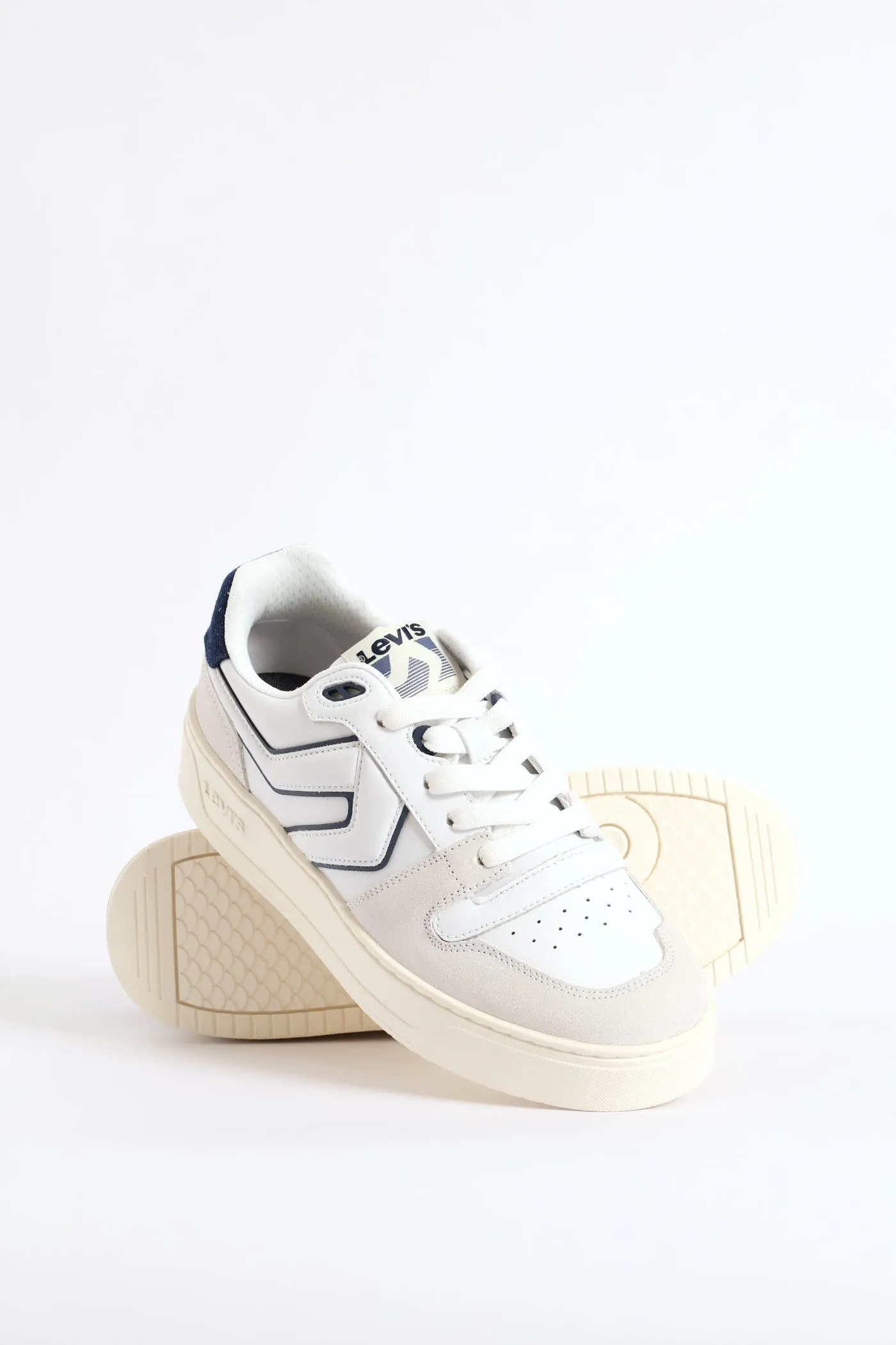 Glide Court Sneaker - White/Grey sold by Edgars